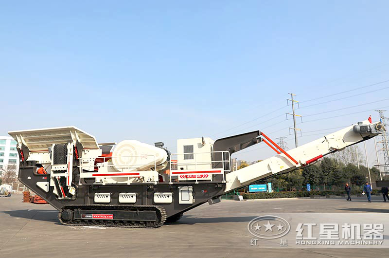 移動一體式破碎設(shè)備實拍