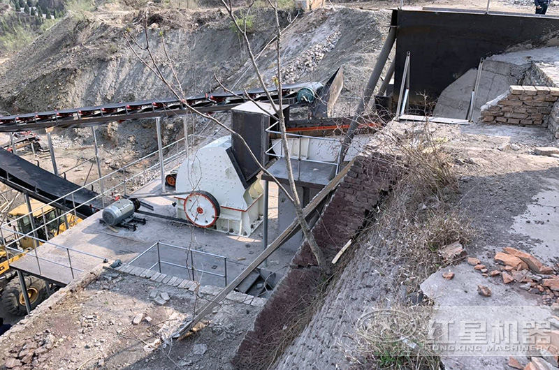 紅星合作用戶的破碎生產(chǎn)現(xiàn)場