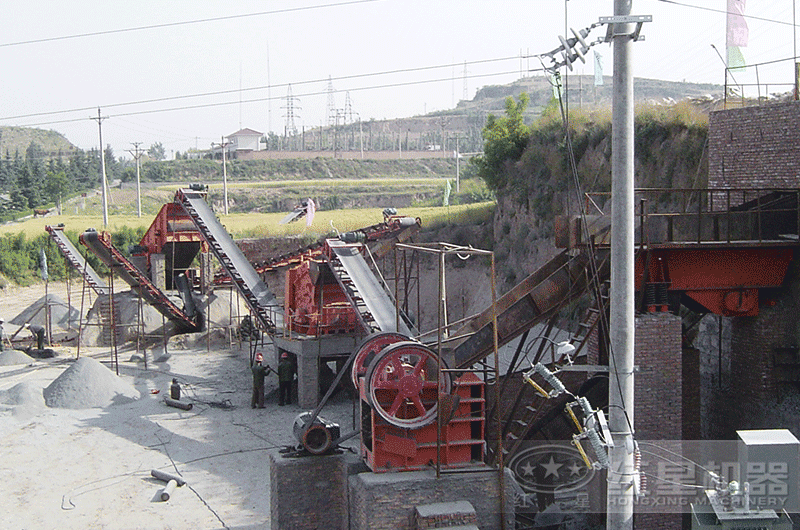 一條固定式碎石生產(chǎn)線